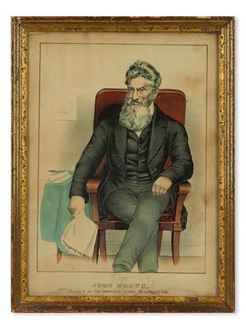 (SLAVERY AND ABOLITION.) BROWN, JOHN. John Brown, Leader of the Harpers Ferry Insurrection.